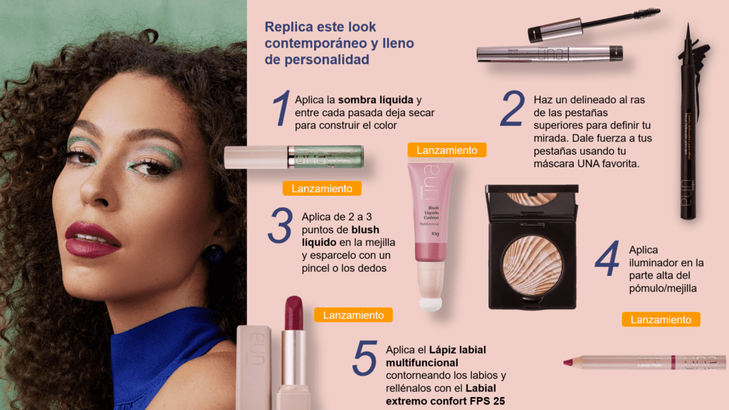 Pasos para crear un look UNA Natura colección complemento