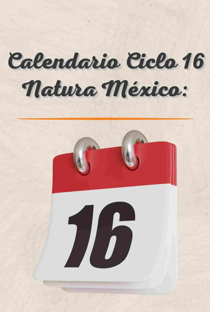 Calendario Ciclo 16 2024 Natura México