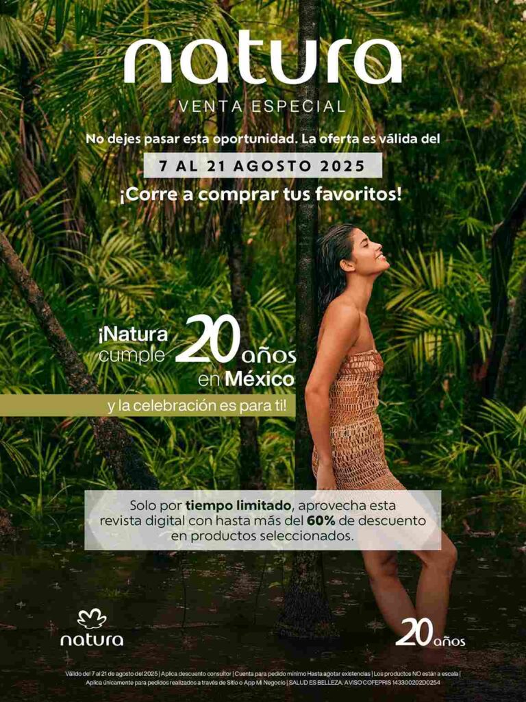 Venta Especial 20 Aniversario de Natura en México
